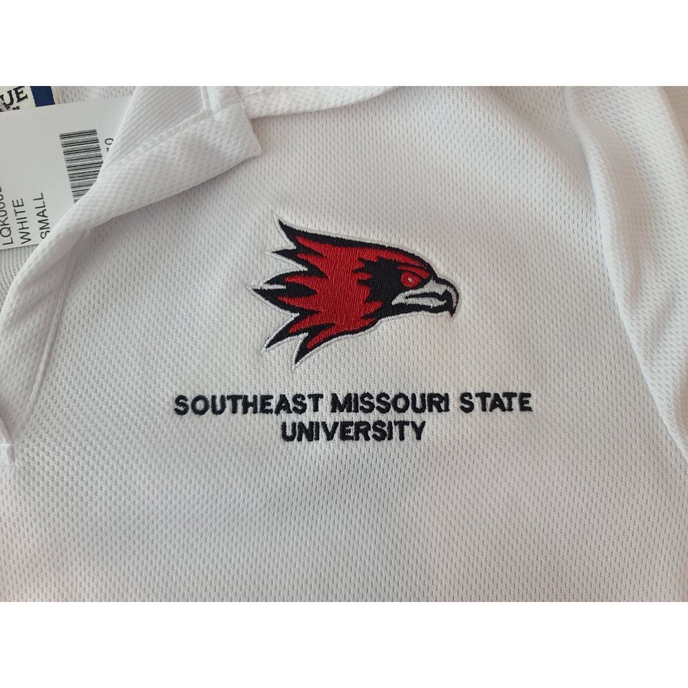 NWT Clique Southeast Missouri State University SEMO white polo shirt - small